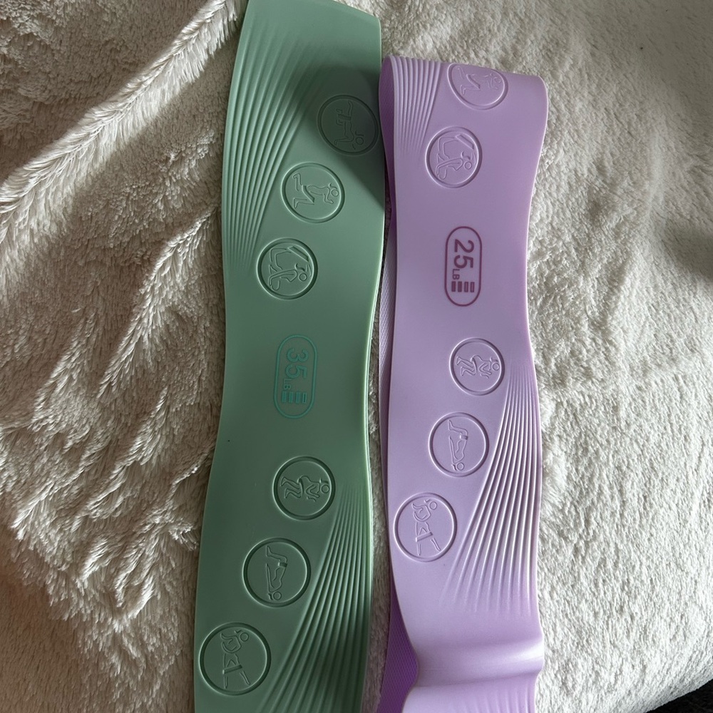 Green and Purple Resistance Bands